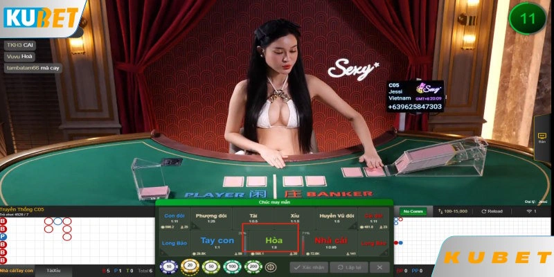 Kinh nghiệm chơi Baccarat là tránh đầu tư cửa Tie